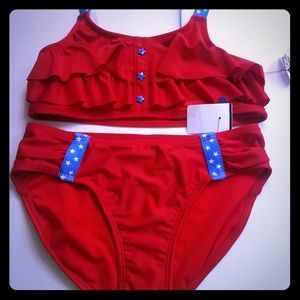 American flag bikini size large(10/12)